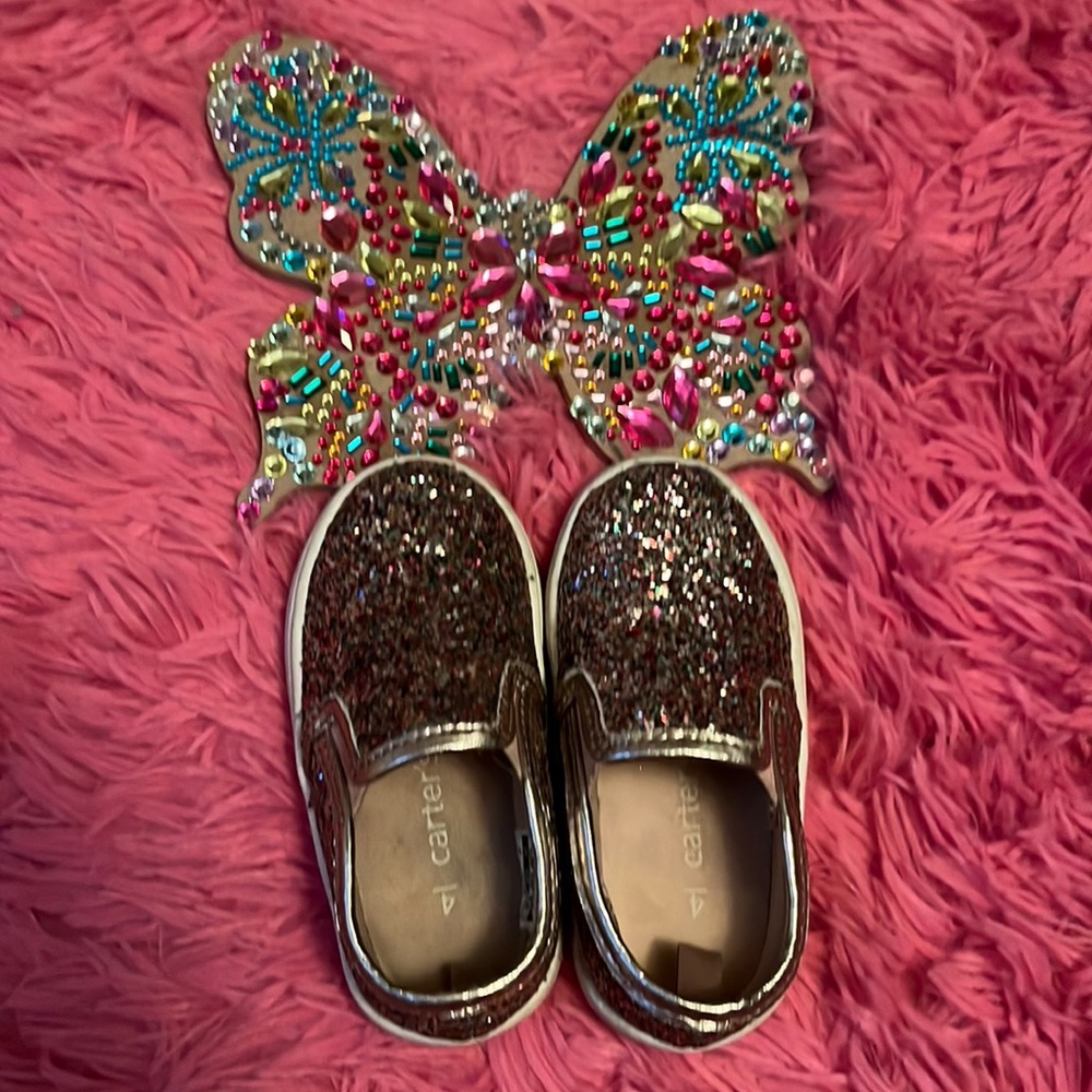 Shiny colorful infant carter shoe